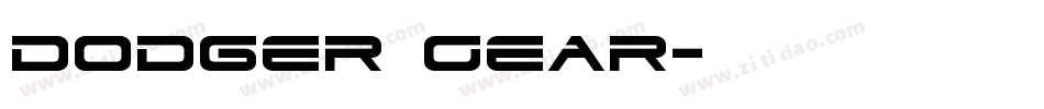 Dodger Gear字体转换
